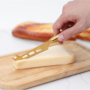 SET DE CORTADORES DE QUESO DORADO