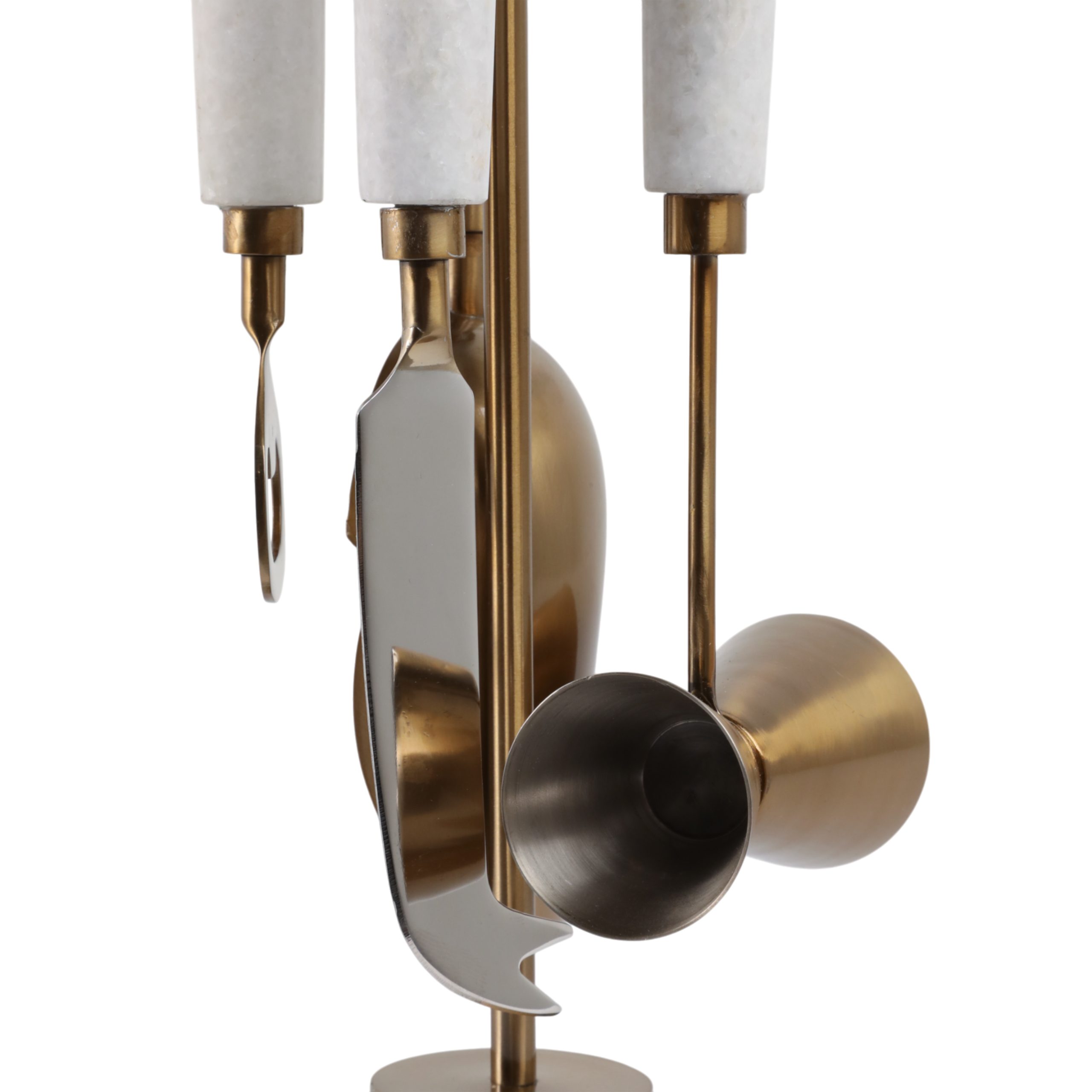 SET DE BAR MÁRMOL Y BRONCE 13" - Imagen 2