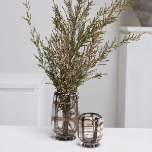 FLORERO VETEADO DE CRISTAL 4"x5" M